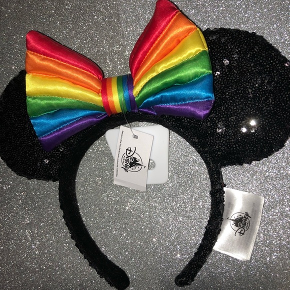 New Disney Parks rainbow pride Minnie Mouse Ears - Picture 2 of 3